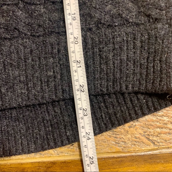 Allsaints Reed Chunky Knit Charcoal Gray Sweater S - Picture 10 of 14